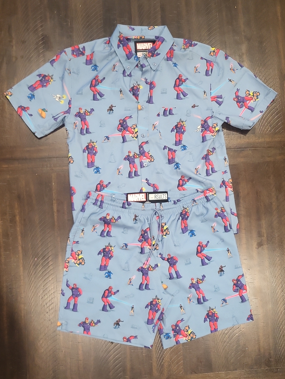 RSVLT X-Men “Night of the Sentinels”KUNUFLEX Shirt And Shorts Outfit Marvel
